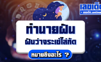 ฝันว่าจระเข้ไล่กัด