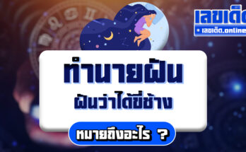 ฝันว่าได้ขี่ช้าง