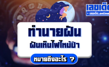ฝันเห็นไฟไหม้ป่า